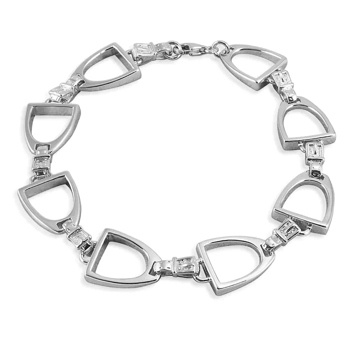 Kelly Herd Bracelet Large English Stirrup - Sterling Silver