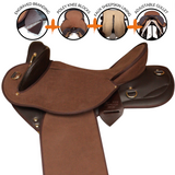 Ezy Ride Half Breed Saddle - Brown